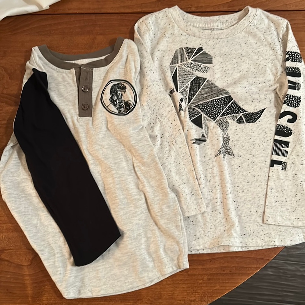 2 Epic Threads long sleeve T-Rex T-Shirts 🦖